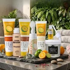 Kit De Skin Care Limpeza De Pele Itens Completo Serum Clareador Mousse Facial Sabonete Esfoliante