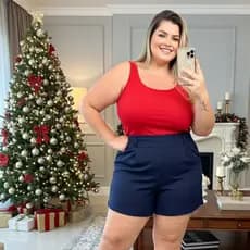 Kit 5 Regata Canelada Feminina de Alça Larga Alça Grossa Básica Plus Size GG