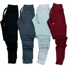 Kit Calça Feminina Básica Ribana Canelada Estilo Moletom Veste do 36 ao 42 Cores Sortidas