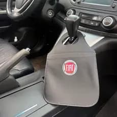 Lixeira FIAT Automotiva Porta Lixo Couro Reforçado Universal de Alta Qualidade Rustica. PROMOÇÃO