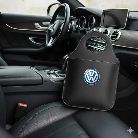 Lixeira Automotiva Porta Lixo Couro Reforçado Universal de Alta Qualidade Rustica. FRETE GRATIS