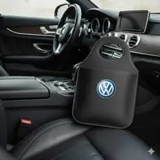 Lixeira VOLKS Automotiva Porta Lixo Couro Reforçado Universal de Alta Qualidade Rustica.ENVIO RAPIDO