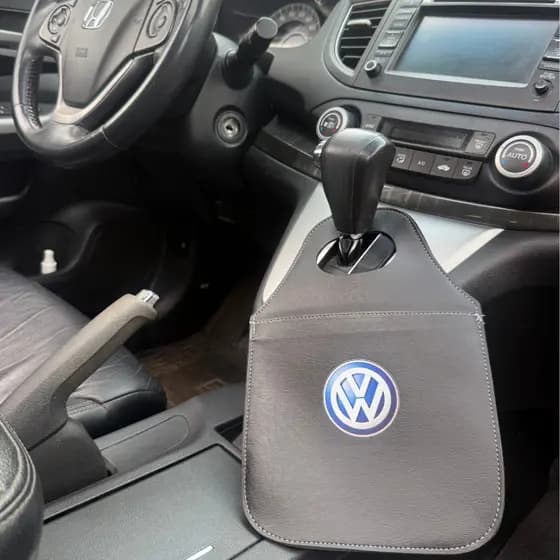 Lixeira VOLK  Automotiva Porta Lixo Couro Reforçado Universal de Alta Qualidade Rustica PROMOÇÃO