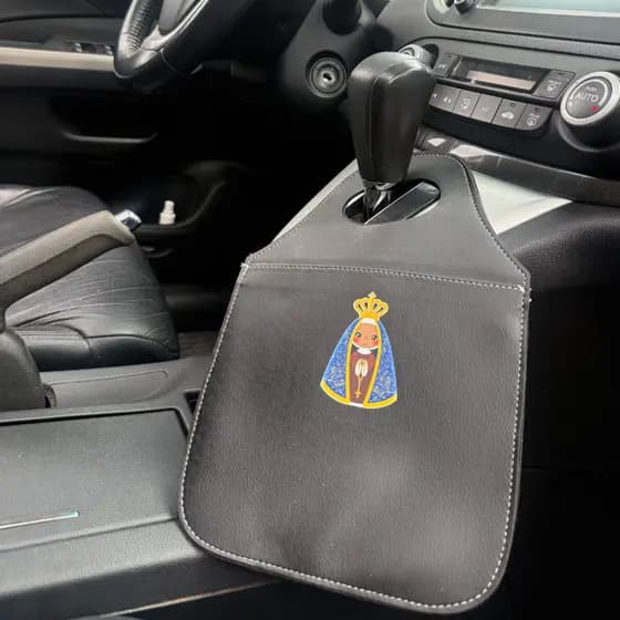 Lixinho Para Carro Personalizado ORGANIZADOR Fé, Crucifixo, Nossa Senhora Automotivo Universal
