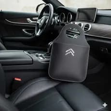 Lixeira CITROEN Automotiva Porta Lixo Couro Reforçado Universal de Alta Qualidade Rustica.LANÇAMENTO