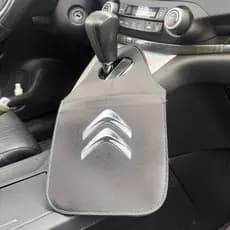 Nova Lixeira CITROEN Automotiva Porta Lixo Couro Reforçado Universal de Alta Qualidade Rustica.