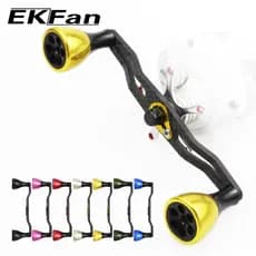 EKFan Comprimento 130MM Alça De Carretel De Pesca De Fibra De Carbono Para 8x5/7x4mm abu Daiwa Shimano Isca De Arremesso