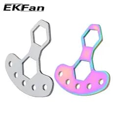 EKfan Chave De Carretel De Pesca , 1 Peça , Aço Inoxidável , Ajuste M7/M8 , Parafuso , Remoção De Alça Tampas , Aberto ,