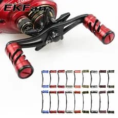 Ekfan 100/120mm aluminum alloy Baitcasting fishing reel handle for abu daiwa shimano 7*4/8*5mm Reel parts
