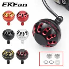 EKFan Fishing Reel knob 38mm Aluminum Alloy for shimano/daiwa Spinning Baitcasting with bearing DIY part accessory