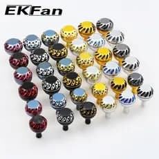 EKfan Fishing Reel knob 32/35/38mm aluminum alloy for 27mm shaft abu daiwa Shimano Spinning Baitcasting reel diy parts