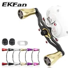 Ekfan 105mm aluminum alloy Fishing Reel handle alloy knob for 8*5/7*4mm abu Daiwa shimano Baitcasting fishing reel parts