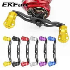EKFan 120MM Carbon fiber Baitcasting Fishing Reel handle for shimano daiwa abu 7*4/8*5mm Lure Reel Handle DIY parts