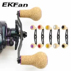 EKfan 105mm Carbon fiber Baitcasting Fishing Reel power handle for 7*4/8*5mm abu daiwa shimano Baitcasting Reel parts