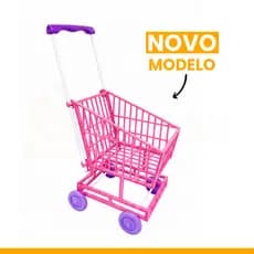 Carrinho de Compras Supermercado Infantil Faz de Conta Brinquedo Menina