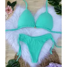 Biquini feminino com BOJO fio duplo cortininha bikini feminino forrado praia natação marquinha
