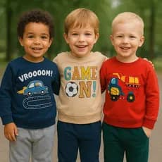 conjunto de moletom infantil menino 01 ao 08 blusa de frio + calça de moletom quentinha inverno