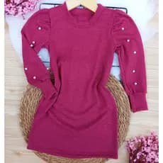 vestido infantil lanzinha perolas vestido manga longa para o frio inverno vestido manga bufante