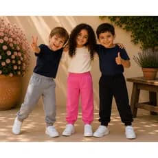 Kit 3 Calças Moletom Infantil Menino Menina Flanelada Inverno Quentinha Bebê Juvenil 1 ao 16