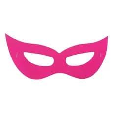 Máscara Neon Gatinha Kit 36 Brilha Na Luz Negra Carnaval Rosa-chiclete Gatinho