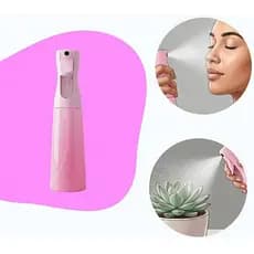 Borrifador Spray Pulverizador Continuo Nevoa Fina 300ml Rosa