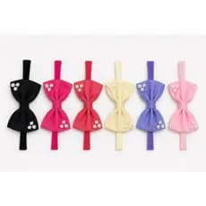Laço Faixa Bebê Tiara Luxo Tule Pérola Macia Infantil Neném 1 Und