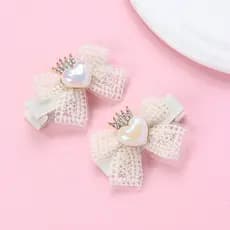 Grampos De Cabelo Infantis Tecido Bowknot Princesa Acessórios Para