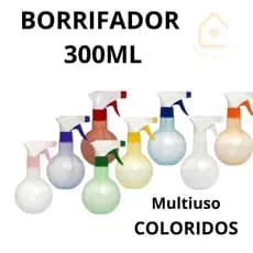 3 Borrifador 300 ML Com Gatilho Colorido Modelo Bolinha Multiuso Limpeza Cabelereiros Manicure Pet