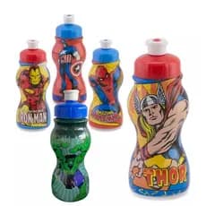 KIT Garrafinhas 250 ml Vingadores, Marvel Comics, Homen Aranha, Batman para Lembrancinha aniversario