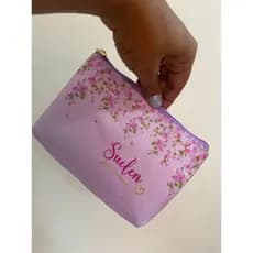 Necessaire Presente Mulheres-Slim Floral Unitária Personalizada