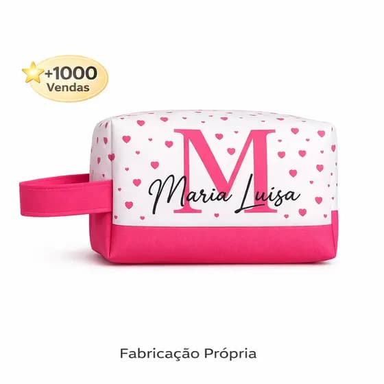 Necessaire Personalizada com:Nome ou Logo | Perfeita para brinde-presente-lembrancinha festa eventos