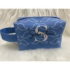 Necessaire Box Homem Masculina Azul Jeans