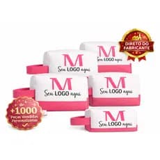 Kit 20,40,60 Necessaire com Alça Personalizada com Logo, ou Nome e Inicial - Personalizada para eventos