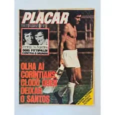 Revista Placar Nº 45 - Jan/1971 - Clodoaldo / Pelé / Pôster Oldair Atlético MG