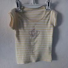 Blusa listrada amarela usada infantil