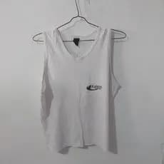 Blusa branca  copa cabana infantil  usada tamanho  12