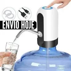 Bomba Elétrica De Galão Universal Carregamento USB Para Galão Garrafão De Água Cozinha Escritório