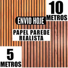 PAPEL DE PAREDE LAVÁVEL TEXTURIZADO RIPADO RIPAS DE MADEIRA NATURAL 3D SALA QUARTO AUTOCOLANTE