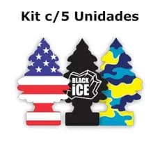 Kit 5 Cheirinho De Carro Aromatizante Pinheiro Cheiroso Aromatizador De Veículo