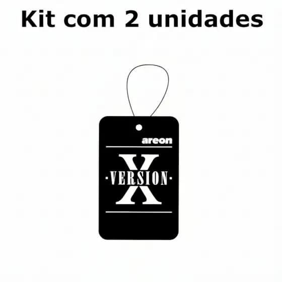 Kit 2 Aromatizador Automotivo Areon X Version Cheirinho Para Carro Cheiro Veículo Folha