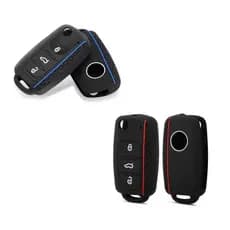 Capa De Chave Silicone Canivete Volkswagen Protetora Vw Gol Fox Up Polo Golf Voyage Jetta Bora
