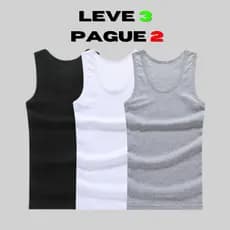Kit 3 Regatas Masculinas Premium
