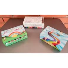 KIT COM 10 UNIDADES - DIA DAS CRIANÇAS! CAIXAS EMBALAGEM PRESENTE PARA 6 DOCES, BRIGADEIROS E DIVERSO.