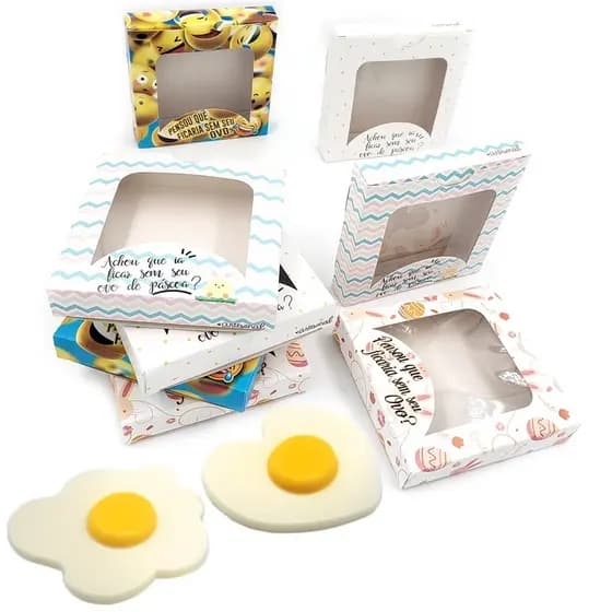 120 Caixas Para Ovo Frito De Chocolate. Lembrancinha de Páscoa