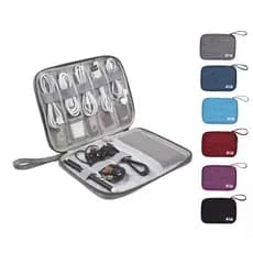 Necessaire Estojo Organizador Case para Acessórios Cabos Fios Viagem