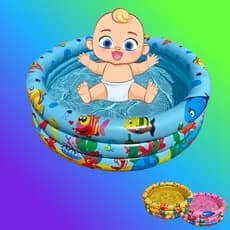 Piscina infantil redonda inflável bebê 20 30 40 litros verão praia passeios Menino Menina anéis 60cm