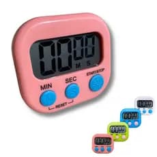 Timer Temporizador Cronometro Digital De Cozinha Mesa Academia Com Imã Geladeira Números Grandes
