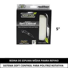 Boina Espuma Branca Refino 5" Rotativa