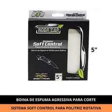 Boina Espuma Laranja Corte 5" Rotativa