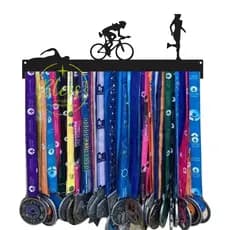 Porta medalhas triatlo triathlon Natação, Bike e Corrida quadro decorativo